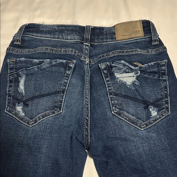 BKE Denim - BKE Women's Stella Dark Blue Ripped Jeans